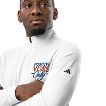 Load image into Gallery viewer, Positive Vibes Only Quarter Zip Pullover