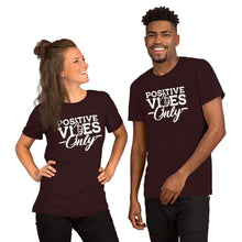 Load image into Gallery viewer, Positive Vibes Only B&W Unisex Soft T-Shirt