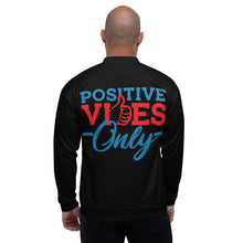 Load image into Gallery viewer, Positive Vibes Only Unisex Bomber Jacket