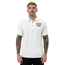 Load image into Gallery viewer, Positive Vibes Only Embroidered Polo Shirt