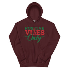 Load image into Gallery viewer, Positive Vibes Only Holiday Unisex Hoodie