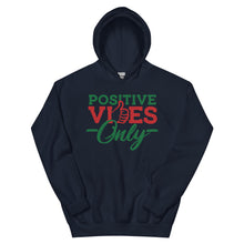 Load image into Gallery viewer, Positive Vibes Only Holiday Unisex Hoodie