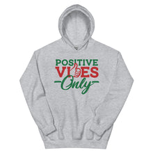 Load image into Gallery viewer, Positive Vibes Only Holiday Unisex Hoodie