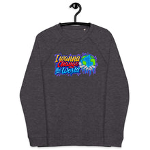 Load image into Gallery viewer, Change the World Unisex organic raglan sweatshirt