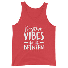 Load image into Gallery viewer, Positive Vibes Unisex Tank Top
