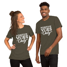 Load image into Gallery viewer, Positive Vibes Only B&W Short-Sleeve Unisex T-Shirt