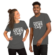 Load image into Gallery viewer, Positive Vibes Only B&W Short-Sleeve Unisex T-Shirt