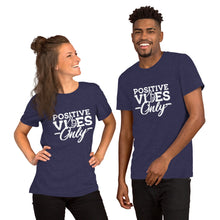 Load image into Gallery viewer, Positive Vibes Only B&W Short-Sleeve Unisex T-Shirt