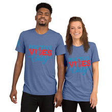 Load image into Gallery viewer, Positive Vibes Only Short Sleeve Unisex Tri-Blend T-Shirt