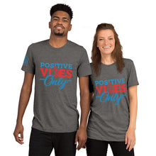 Load image into Gallery viewer, Positive Vibes Only Short Sleeve Unisex Tri-Blend T-Shirt