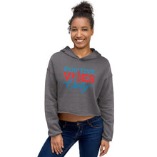 Load image into Gallery viewer, Positive Vibes Only Crop Hoodie