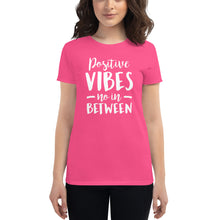 Load image into Gallery viewer, Positive Vibes Women's short sleeve t-shirt