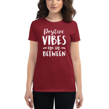Load image into Gallery viewer, Positive Vibes Women's short sleeve t-shirt