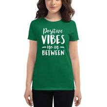 Load image into Gallery viewer, Positive Vibes Women's short sleeve t-shirt