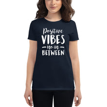 Load image into Gallery viewer, Positive Vibes Women's short sleeve t-shirt