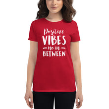 Load image into Gallery viewer, Positive Vibes Women's short sleeve t-shirt