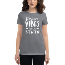 Load image into Gallery viewer, Positive Vibes Women's short sleeve t-shirt