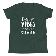 Load image into Gallery viewer, Positive Vibes Youth Short Sleeve T-Shirt