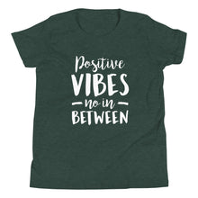 Load image into Gallery viewer, Positive Vibes Youth Short Sleeve T-Shirt