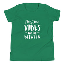 Load image into Gallery viewer, Positive Vibes Youth Short Sleeve T-Shirt