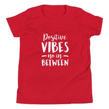 Load image into Gallery viewer, Positive Vibes Youth Short Sleeve T-Shirt