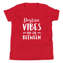 Load image into Gallery viewer, Positive Vibes Youth Short Sleeve T-Shirt