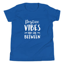 Load image into Gallery viewer, Positive Vibes Youth Short Sleeve T-Shirt
