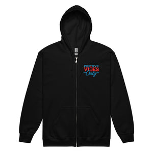 Positive Vibes Only Unisex Heavy Blend Zip Hoodie