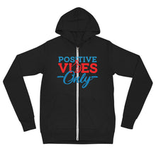 Load image into Gallery viewer, Positive Vibes Only Unisex Lightweight Zip Hoodie

