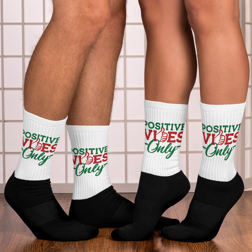 Positive Vibes Only Holiday Socks