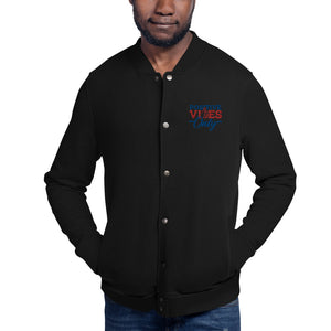 Positive Vibes Only Embroidered Champion Bomber Jacket