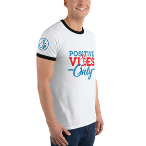 Positive Vibes Only Ringer Men's T-Shirt