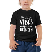 Load image into Gallery viewer, Positive Vibes Toddler Short Sleeve Tee

