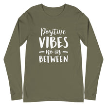 Load image into Gallery viewer, Positive Vibes Unisex Long Sleeve Tee
