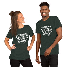 Load image into Gallery viewer, Positive Vibes Only B&amp;W Short-Sleeve Unisex T-Shirt
