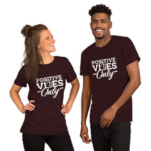 Load image into Gallery viewer, Positive Vibes Only B&amp;W Short-Sleeve Unisex T-Shirt
