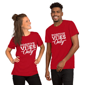 Positive Vibes Only B&W Short-Sleeve Unisex T-Shirt