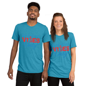Positive Vibes Only Short Sleeve Unisex Tri-Blend T-Shirt