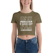 Load image into Gallery viewer, Good Day Women’s Crop Tee
