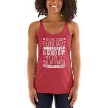 Load image into Gallery viewer, Good Day Women&#39;s Racerback Tank
